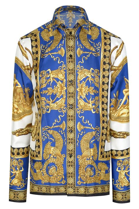 versace collard shirt|authentic Versace shirt.